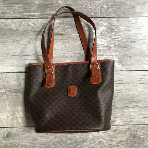 CÉLINE Vintage Macadam Bucket Bag - Picture 2 of 14